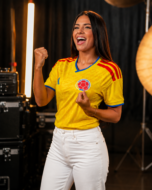 Camiseta Colombia Amarilla Mujer 2026
