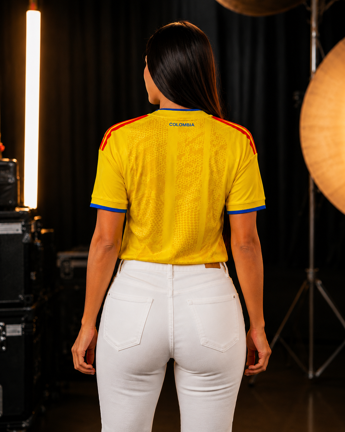 Camiseta Colombia Amarilla Mujer 2026