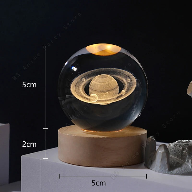 Esfera De Cristal Luz Led